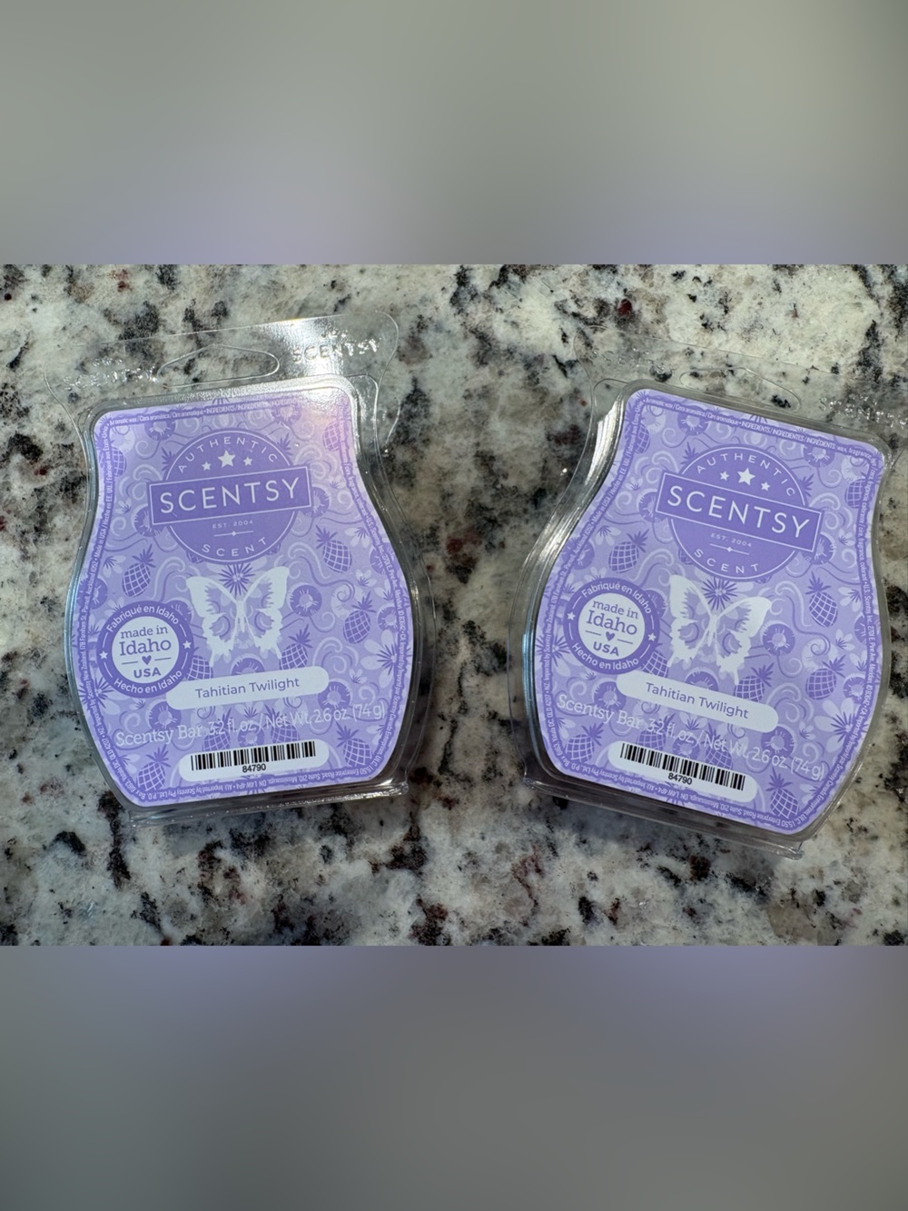 Scentsy Tahitian Twilight Wax Melt Packs - Lavender Purple